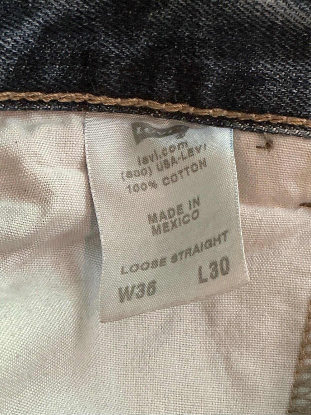 LEVI’S Relaxed Carpenter Jeans 36 X 30 Medium Wash $80 Retail - Picture 5 of 13